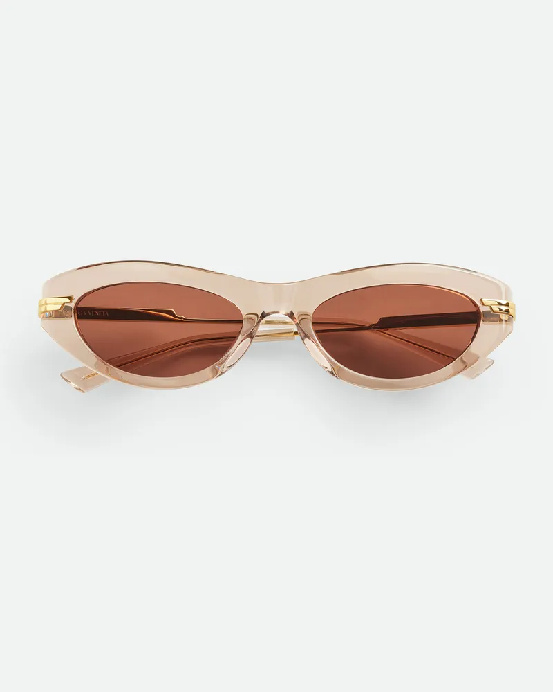 Bottega Veneta Classic Cat Eye Sonnenbrille Brown