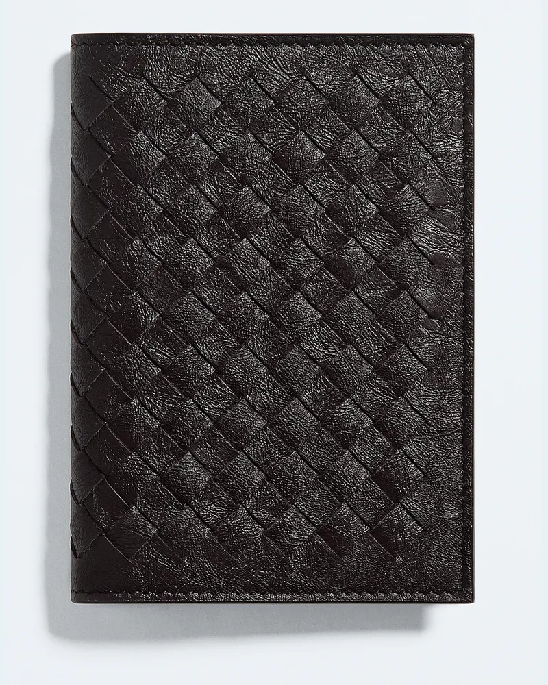 Bottega Veneta Reisepassetui aus gewebtem Myzel-Braun - Herren Braun