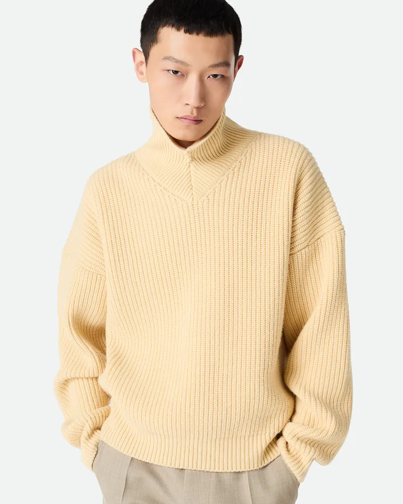 Bottega Veneta Pullover Aus Wolle Und Kaschir Shell