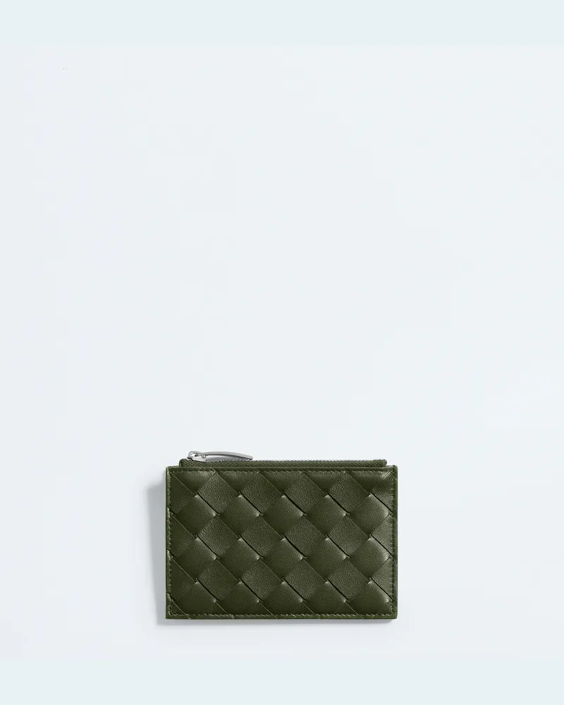 Bottega Veneta Intrecciato Kartenetui mit Reißverschluss -Grün - Herren Grün