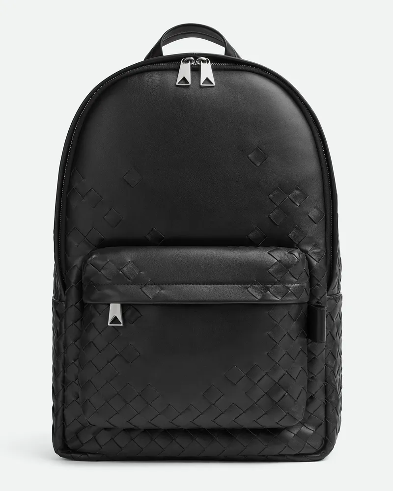 Bottega Veneta Intrecciato Rucksack - Schwarz - Herren Schwarz