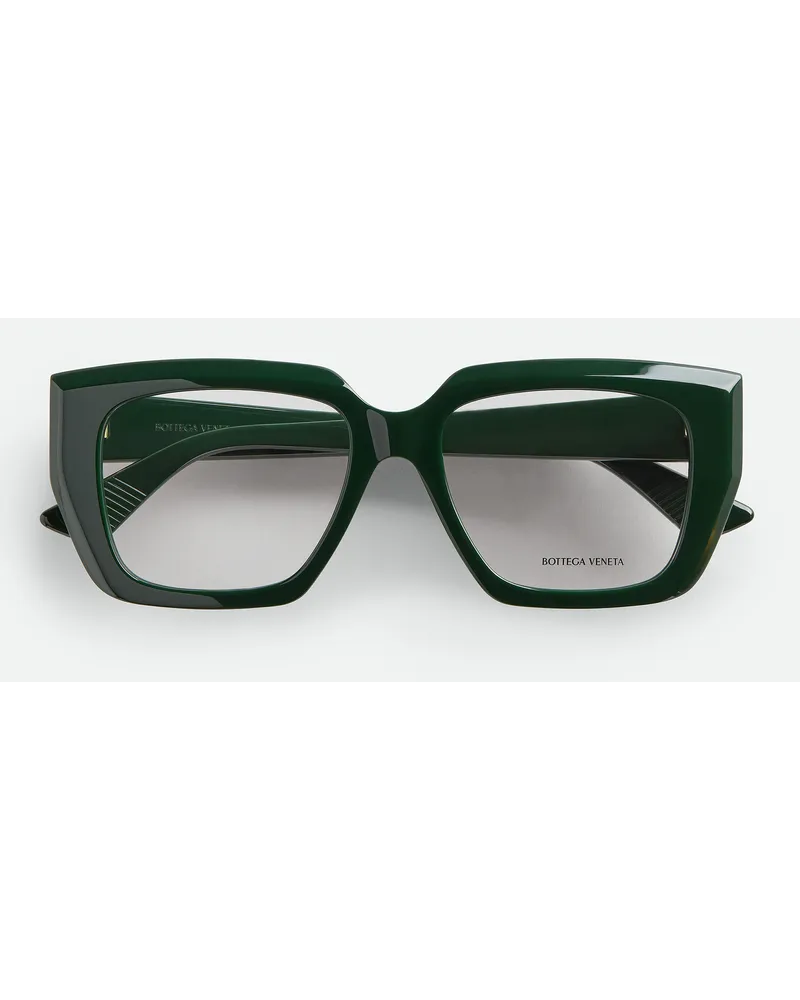 Bottega Veneta Qadratische Classic e Brille Green