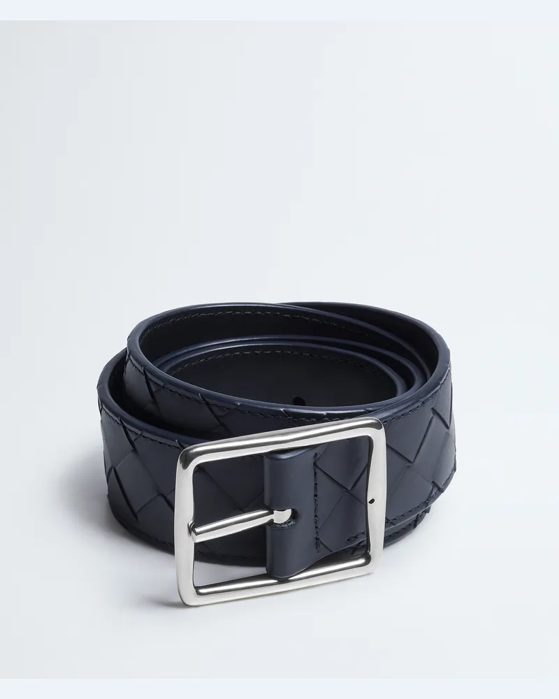 Bottega Veneta Wendegürtel - Blau - Herren 100 % Kalbsleder Blau