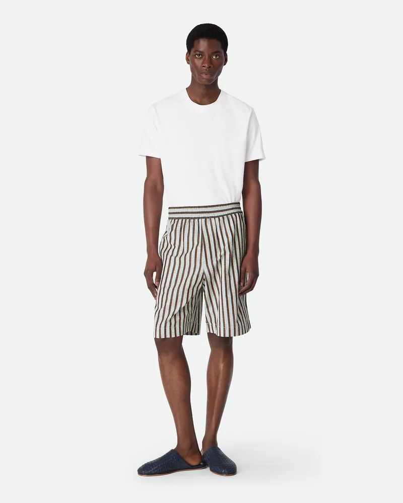 Bottega Veneta Getreifte hort Au Baumwolle Und Leinen Cloud