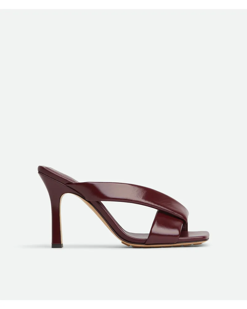 Bottega Veneta Riva Mules - Bordeaux - Damen 100 % Kalbsleder Bordeaux