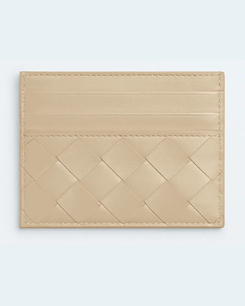 Bottega Veneta Intrecciato Credit Card Case - Beige - Damen Beige