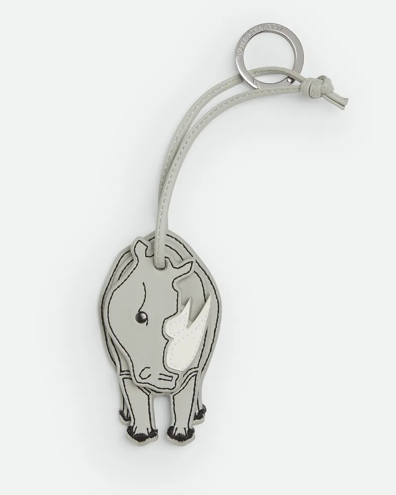 Bottega Veneta Schlüsselanhänger Mit Tiermotiv - Grau - Herren Grau