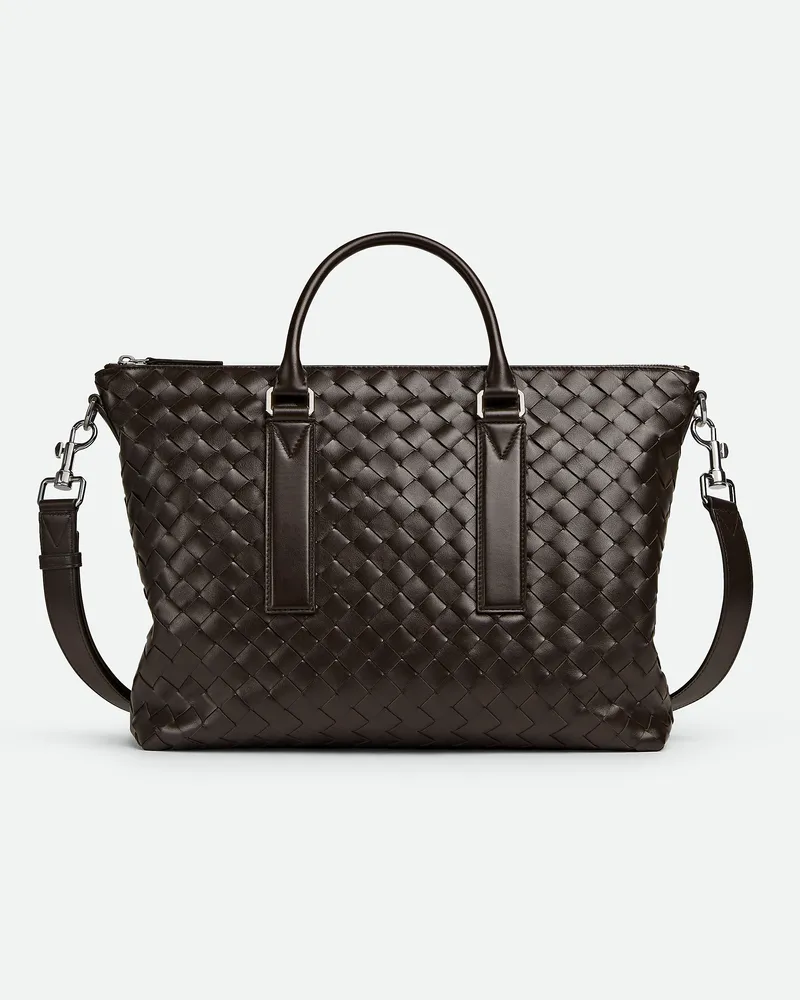 Bottega Veneta Weiche Intrecciato Aktentasche Fondant