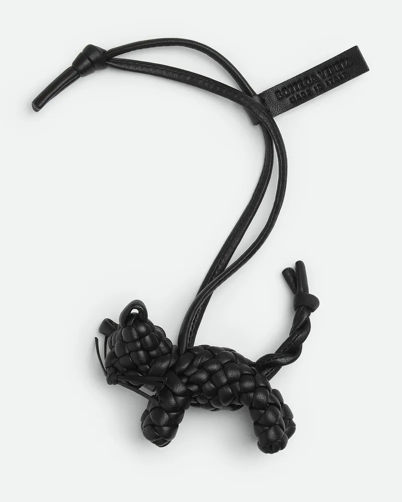 Bottega Veneta Katzen-charm - Schwarz - Unisex - 100% Lammleder Schwarz