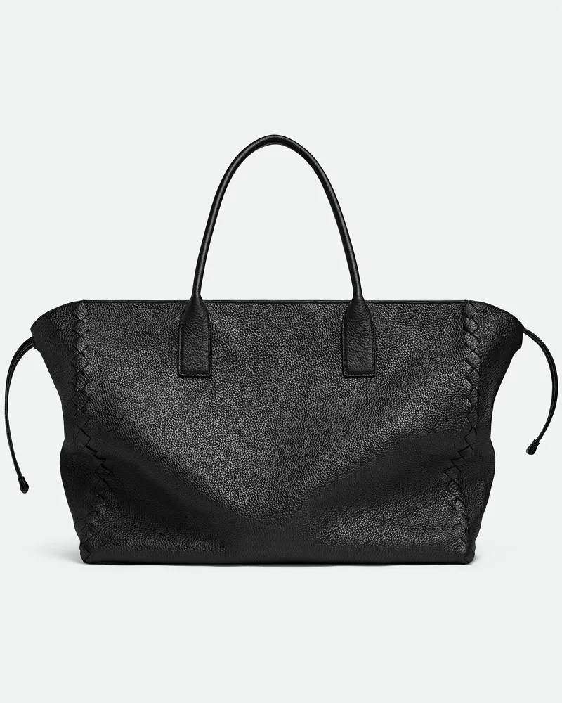 Bottega Veneta Große Cabat Mit Zip Black