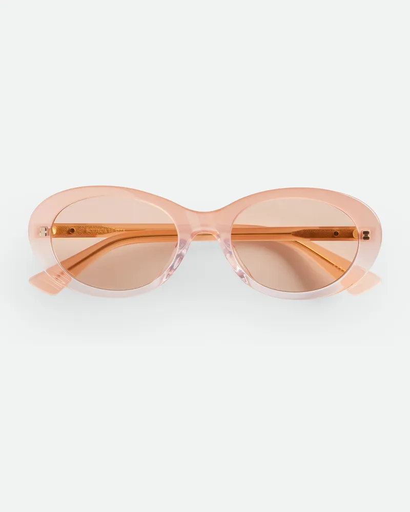 Bottega Veneta Ovale Classic Sonnenbrille Pink