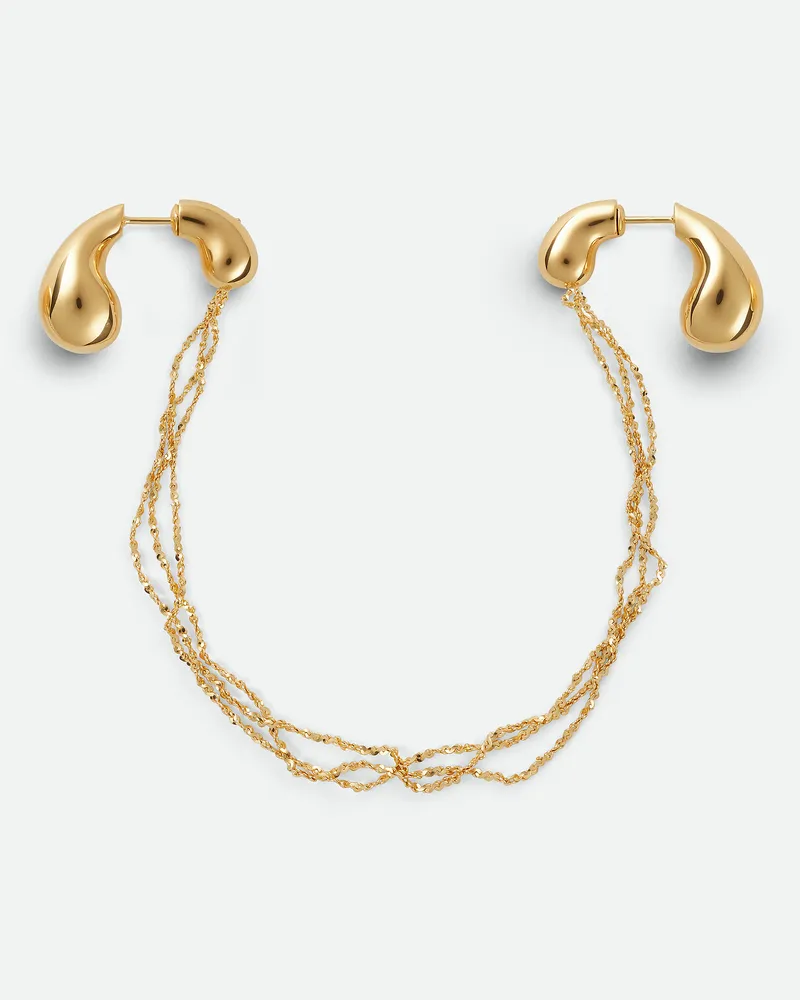 Bottega Veneta Mini Drop Chain Ohrringe Yellow
