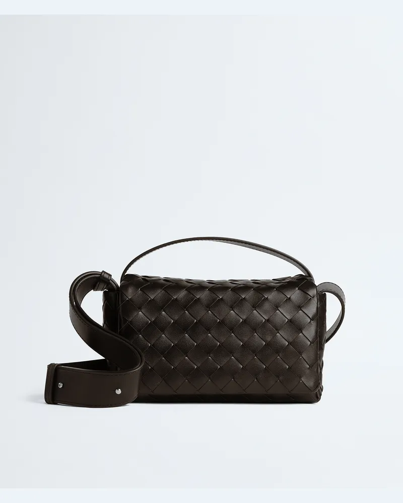 Bottega Veneta Intrecciato Mini-Tasche mit Überschlag-Braun - Herren Braun