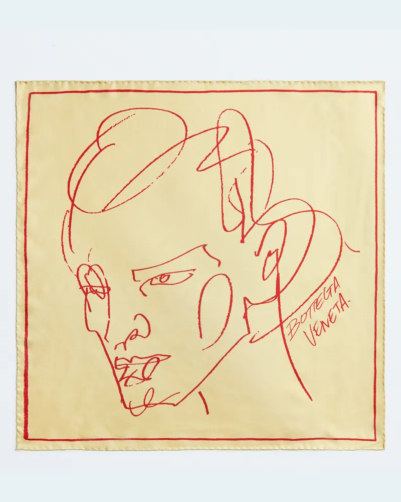 Bottega Veneta Foulard Aus Seidentwill - Gelb - Damen - 100 % Seide Gelb