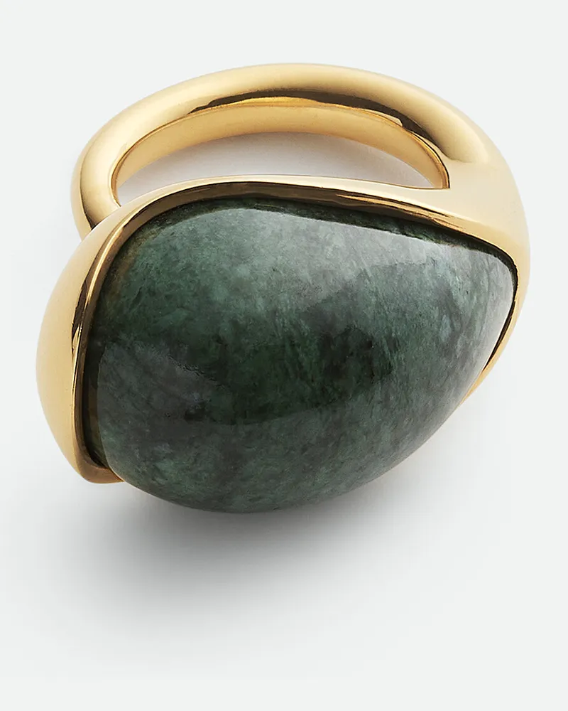 Bottega Veneta Großer Drop Marmor Ring - Grün - Damen 60% Sterlingsilber & 40% Marmor Grün