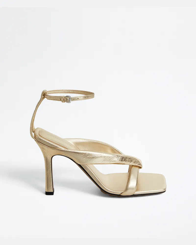 Bottega Veneta Riva Riemchensandalen-Silber - Damen Silber