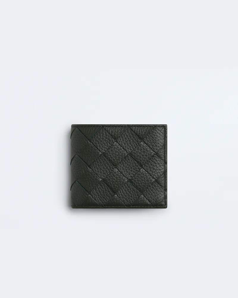 Bottega Veneta Intrecciato Bi-fold Portemonnaie Mit Münzfach - Grün - Herren - 100 % Kalbsleder Grün
