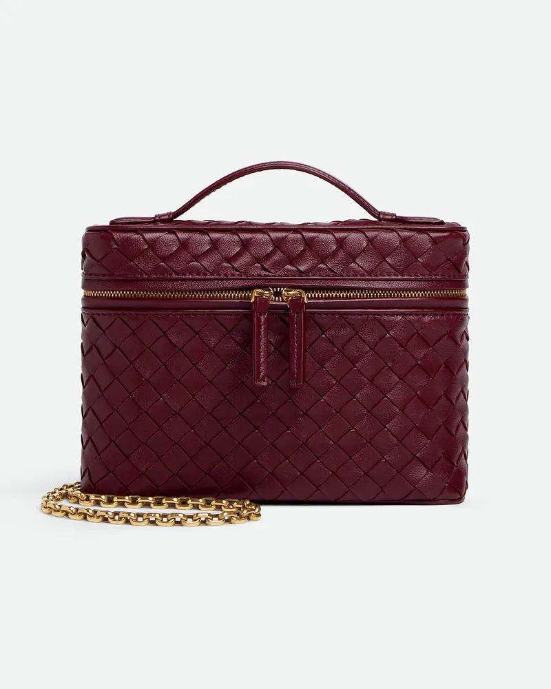 Bottega Veneta Kleine Soft Vanity - Bordeaux - Damen - 100 % Lammleder Bordeaux