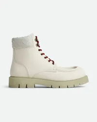 Bottega Veneta Haddock Schnürstiefelette White