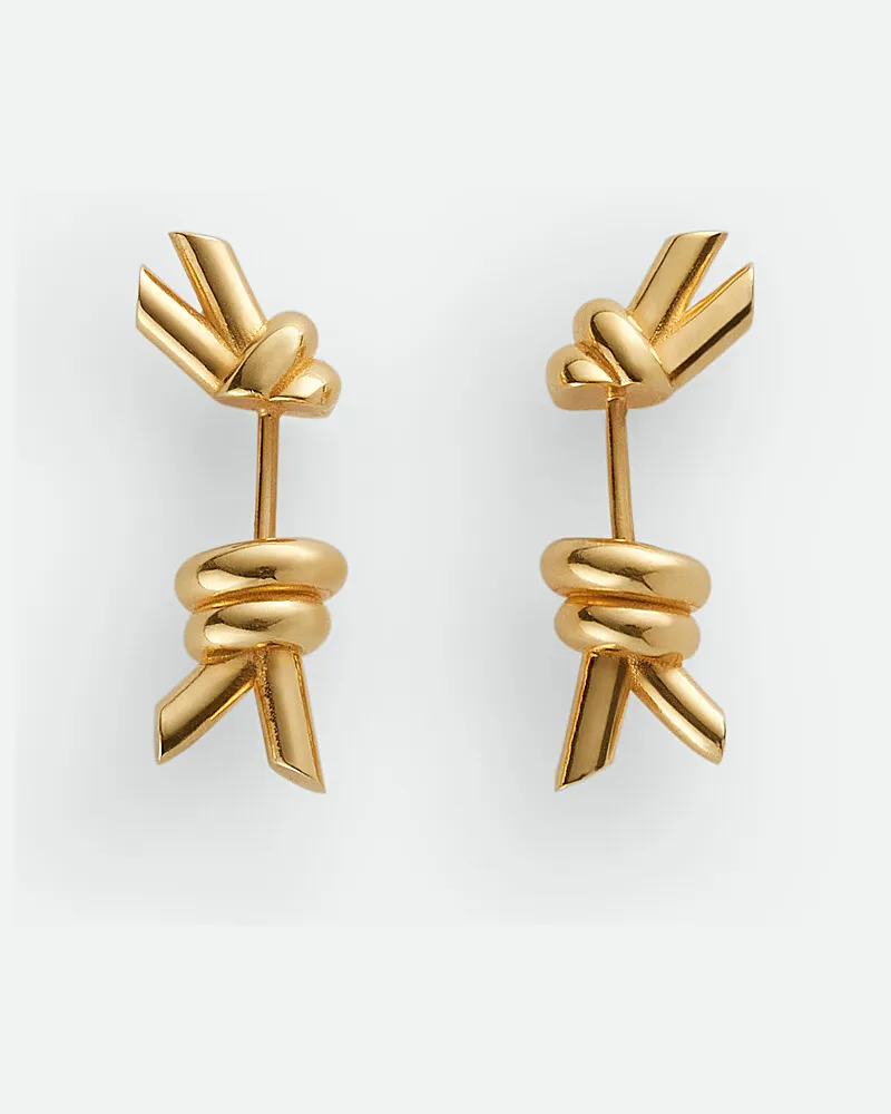 Bottega Veneta Knot Ohrstecker - Gold - Damen - 100 % Sterlingsilber Gold