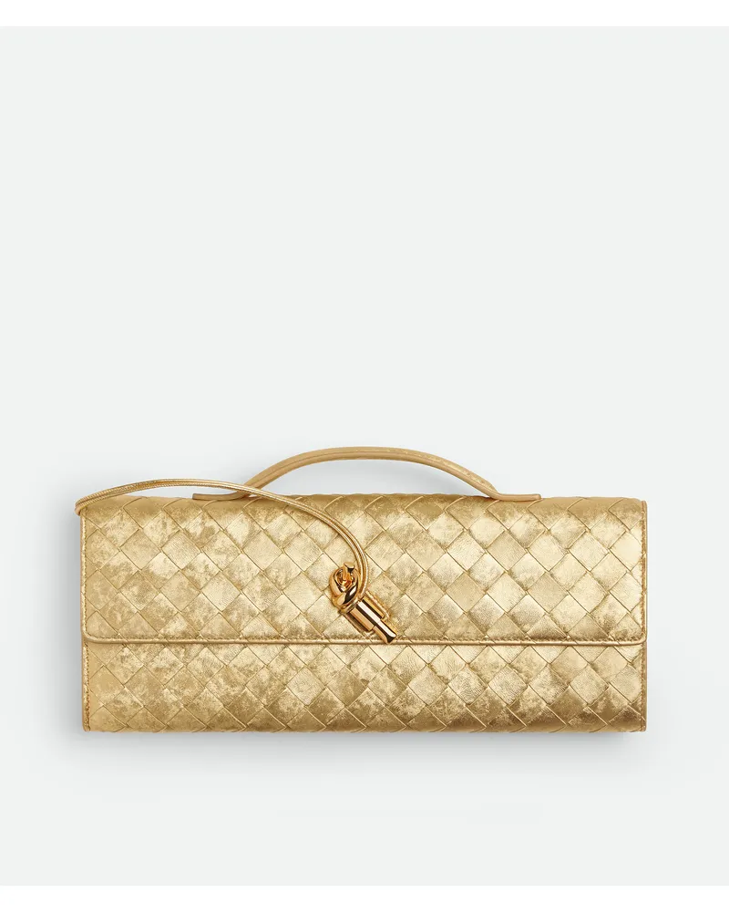 Bottega Veneta Andiamo Clutch - Gold - Damen - 100% Lammleder Gold