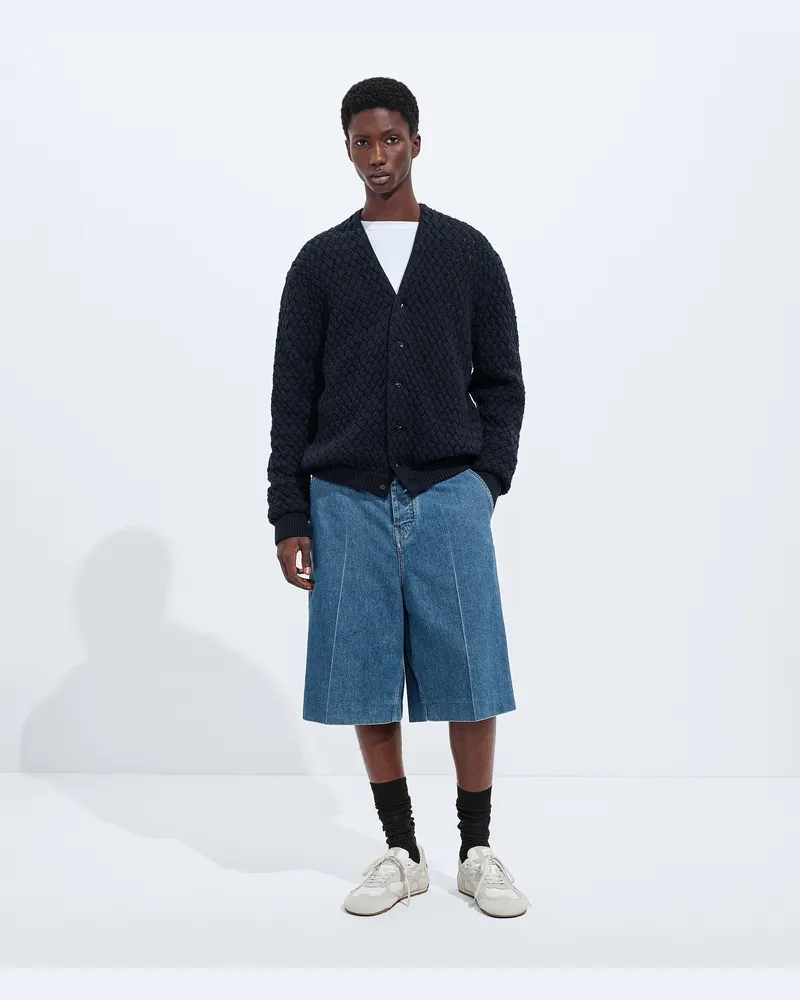 Bottega Veneta Denim-Shorts in Atlantic Blue-Blau - Herren Blau