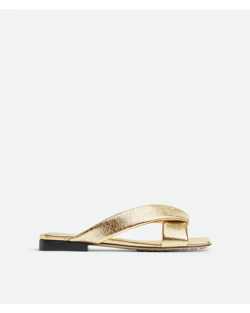 Bottega Veneta Flache Riva Mules - Gold - Damen 100 % Lammleder Gold