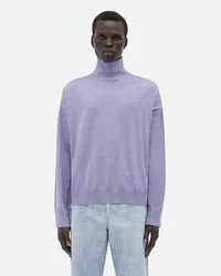 Bottega Veneta Rollkragenpullover Aus Leichter Wolle Perwinkle