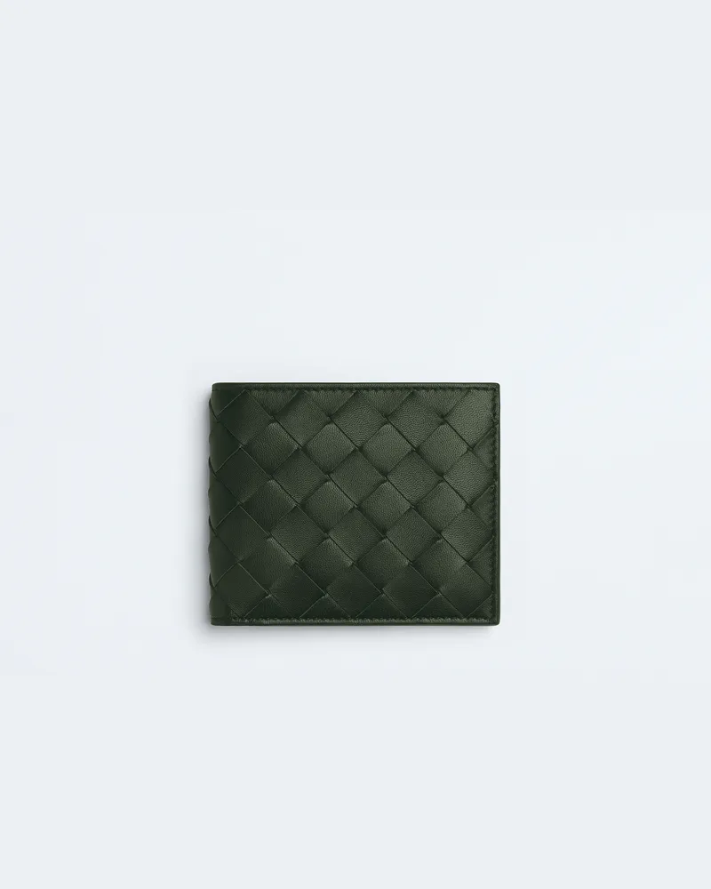 Bottega Veneta Bi-fold Portemonnaie - Grün - Herren - 100% Kalbsleder Grün