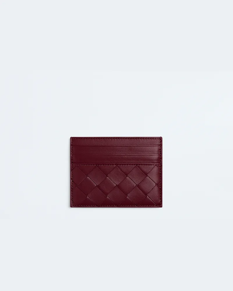 Bottega Veneta Intrecciato Kartenetui-Bordeaux - Damen Bordeaux