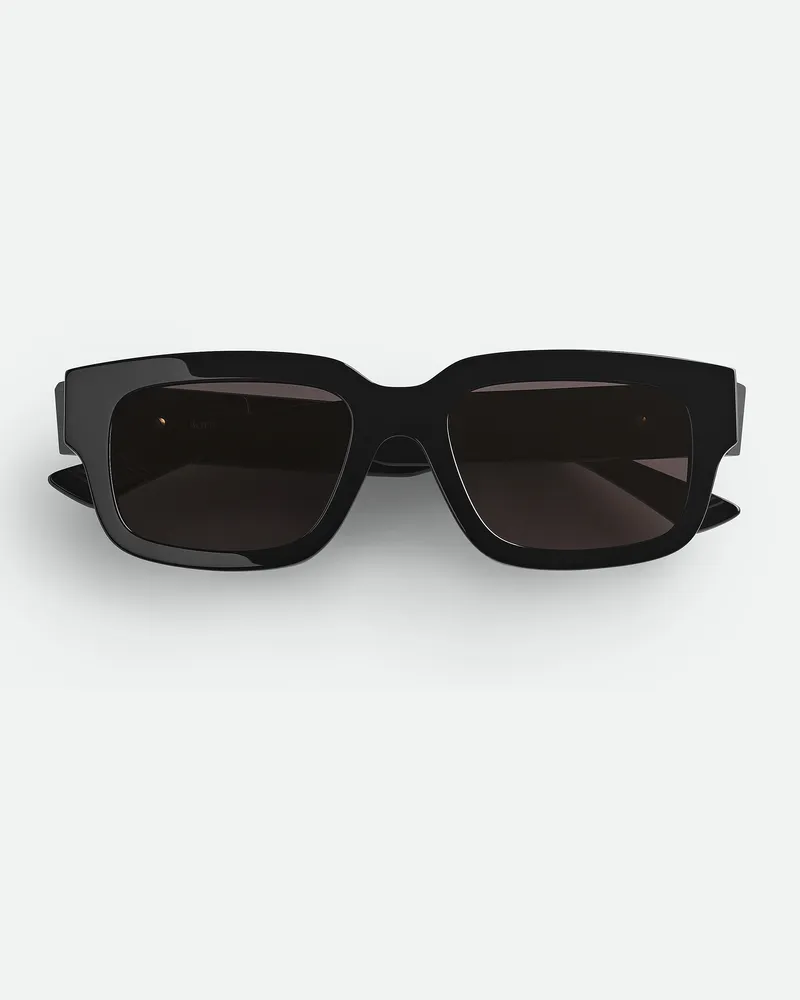 Bottega Veneta Quadratische Ultrathin Sonnenbrille - Schwarz - Unisex Schwarz