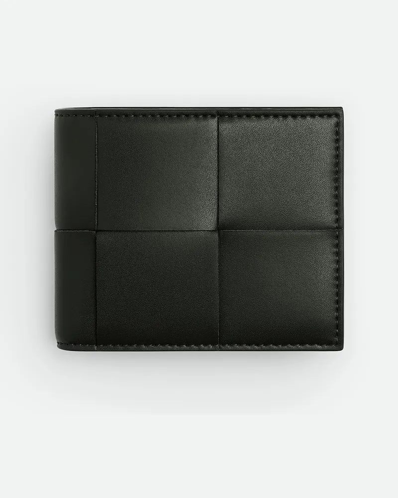 Bottega Veneta Cassette Bifold Portemonnaie Mit Münzfach Dark