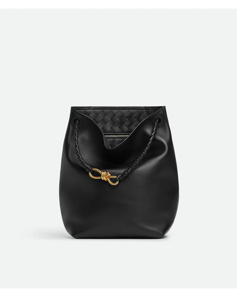 Bottega Veneta Andiamo Beuteltasche - Schwarz - Damen - 100 % Kalbsleder Schwarz
