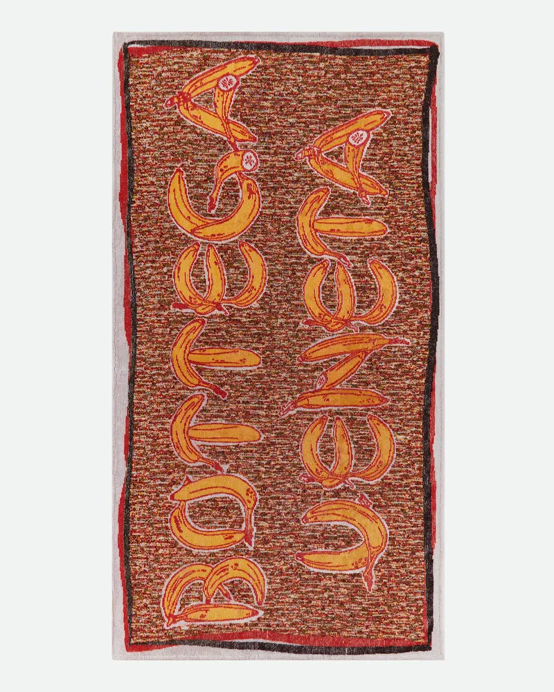 Bottega Veneta Strandhandtuch Bottega Banana - Braun - Damen - Baumwolle Braun