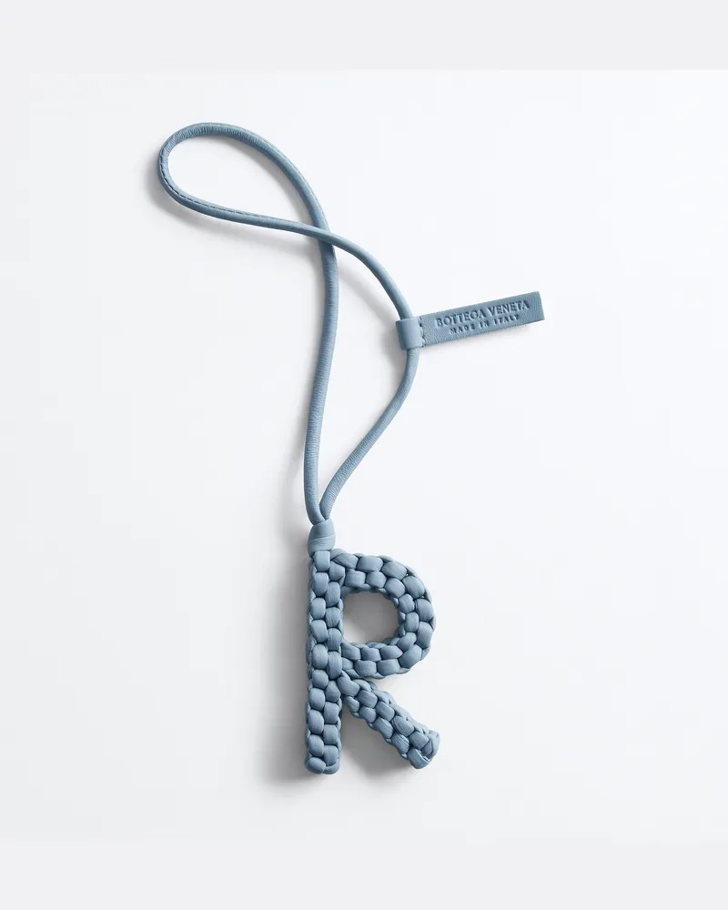 Bottega Veneta Buchstabe R-Charm-Blau - Unisex Blau