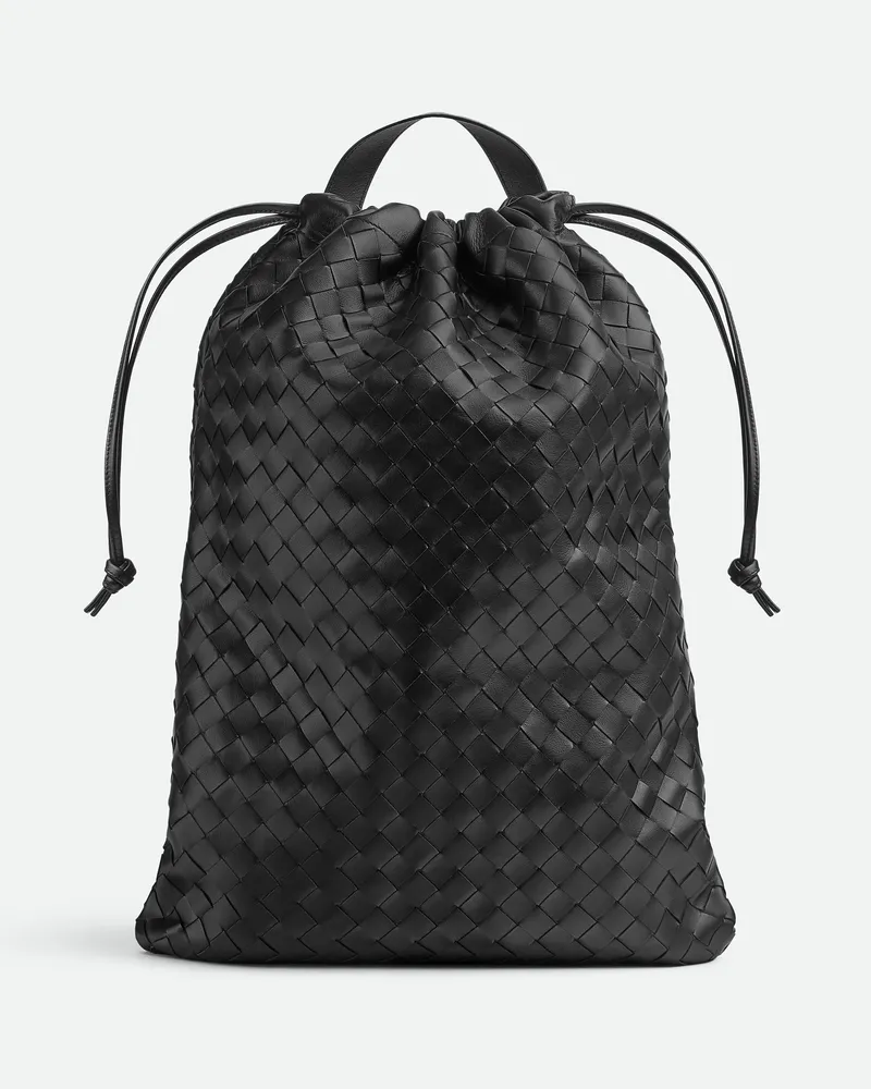 Bottega Veneta Intrecciato Trail Rucksack Black