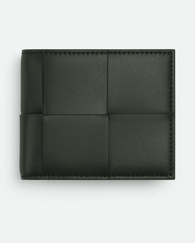 Bottega Veneta Cassette Bi-fold Portemonnaie Dark