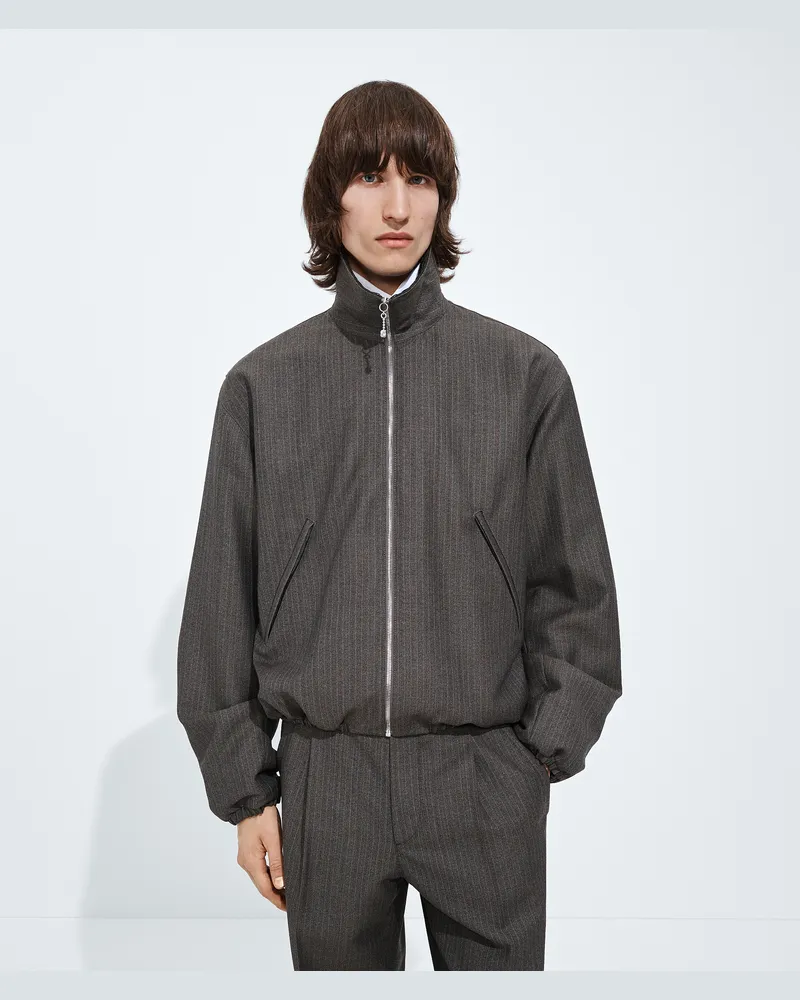 Bottega Veneta Blouson aus Wolle und Mohair-Grau - Herren Grau
