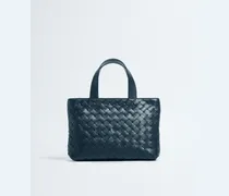 Mini Intrecciato Tote mit Zip-Blau - Herren