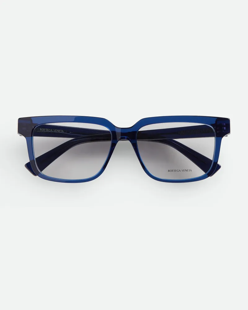 Bottega Veneta Quadratische Soft Recycled Acetate Brille - Blau - Herren Blau