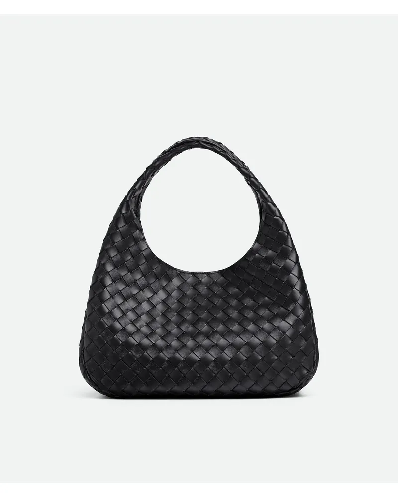 Bottega Veneta Campana - Schwarz - Damen - 100 % Lammleder Schwarz