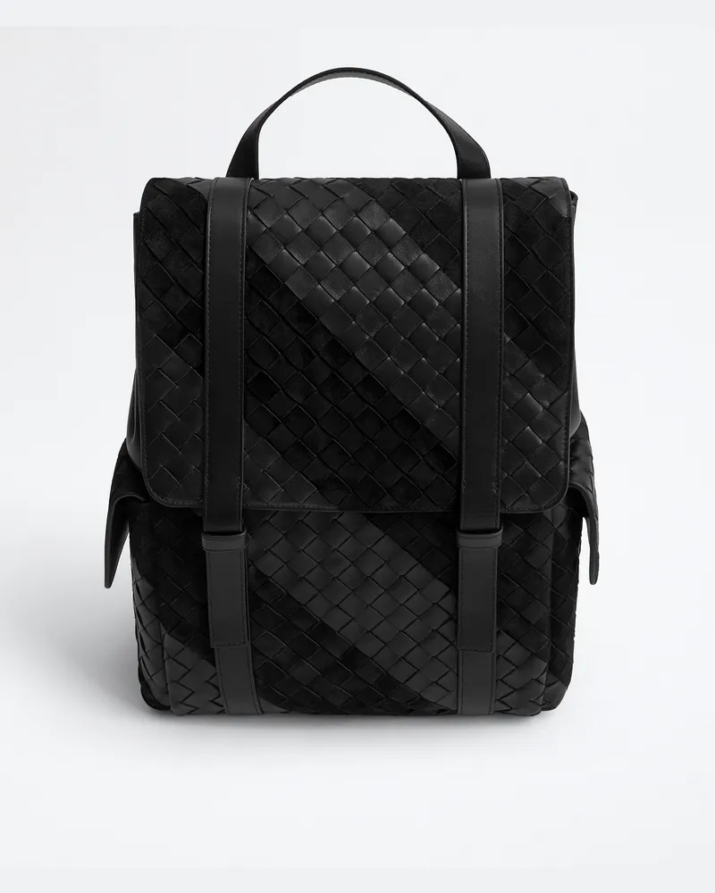 Bottega Veneta Intrecciato Back To School Rucksack-Schwarz - Herren Schwarz