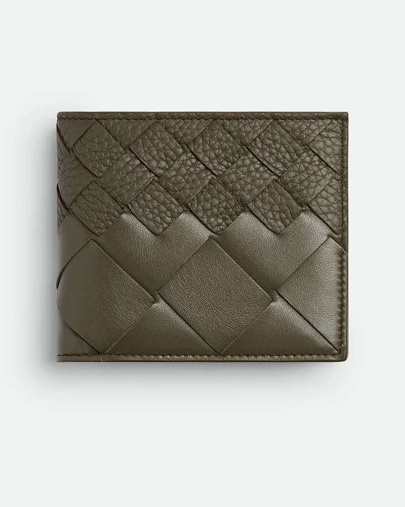 Bottega Veneta Intrecciato Bi-fold Portemonnaie Mit Münzfach - Grün - Herren - 100 % Kalbsleder Grün
