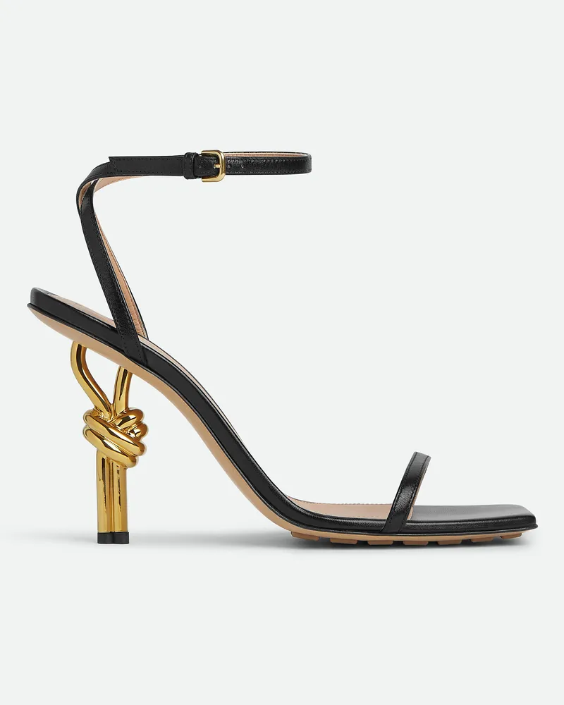 Bottega Veneta Knot Sandalen - Schwarz - Damen 100% Lammleder Schwarz