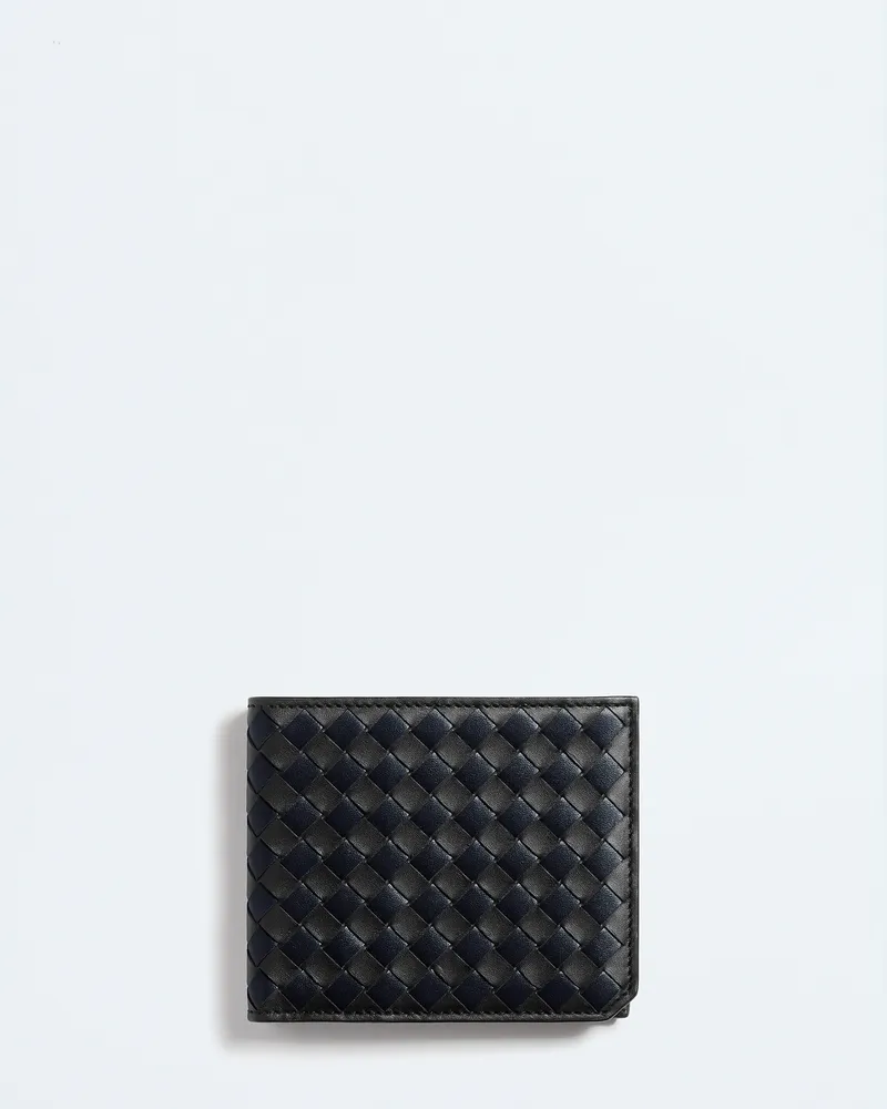 Bottega Veneta Intrecciato Piccolo Bi-fold Portemonnaie - Schwarz - Herren Schwarz