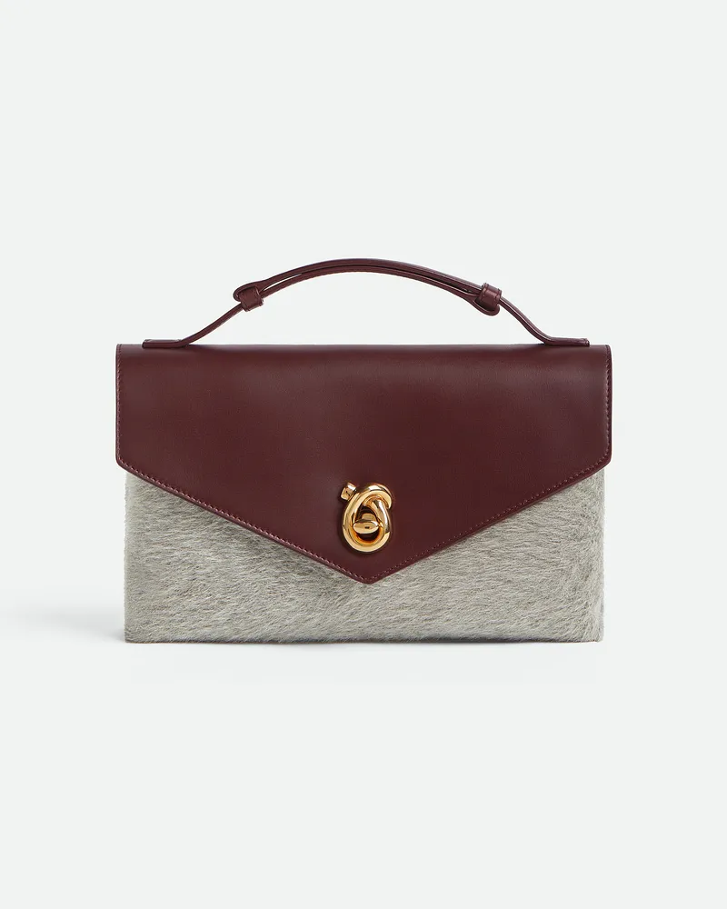 Bottega Veneta Knot Lock - Bordeaux - Damen - 49 % Polyester, 31 % Schurwolle & 20 % Kalbsleder Bordeaux