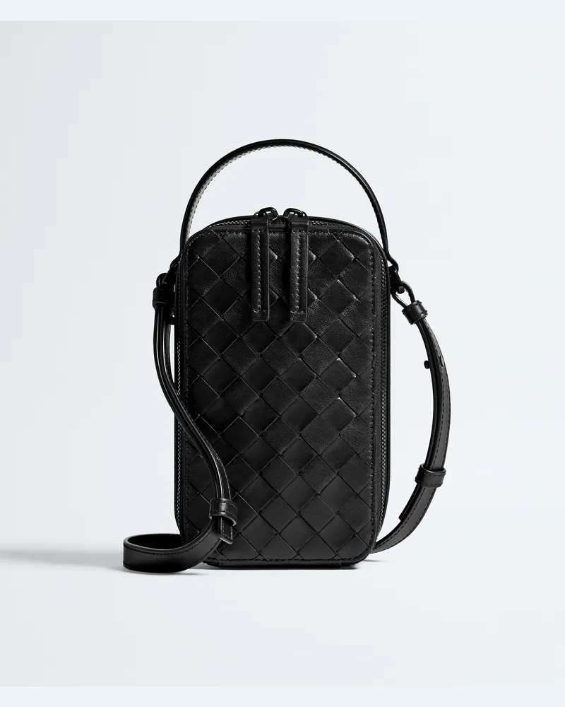Bottega Veneta Vertikale Getaway Handytasche-Schwarz - Herren Schwarz