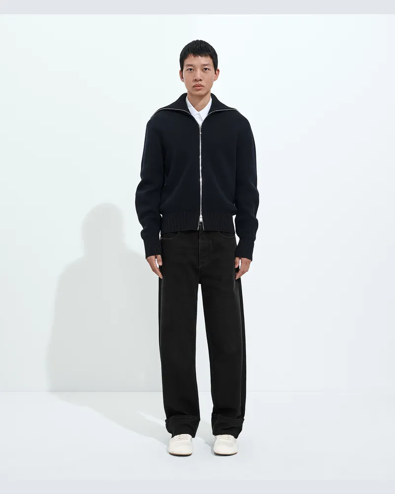 Bottega Veneta Verwaschene Schwarze Jeans Mit Umgeschlagenem Saum - Schwarz - Herren 100 % Baumwolle Schwarz