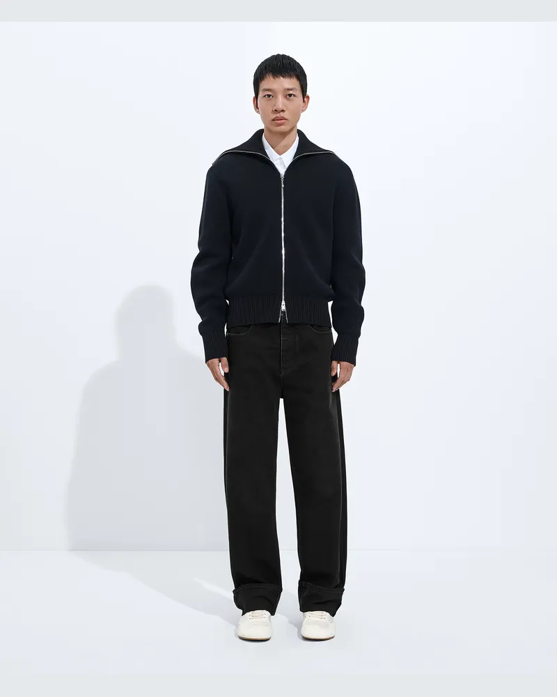 Bottega Veneta Verwaschene Schwarze Jeans Mit Umgeschlagenem Saum - Schwarz - Herren 100 % Baumwolle Schwarz