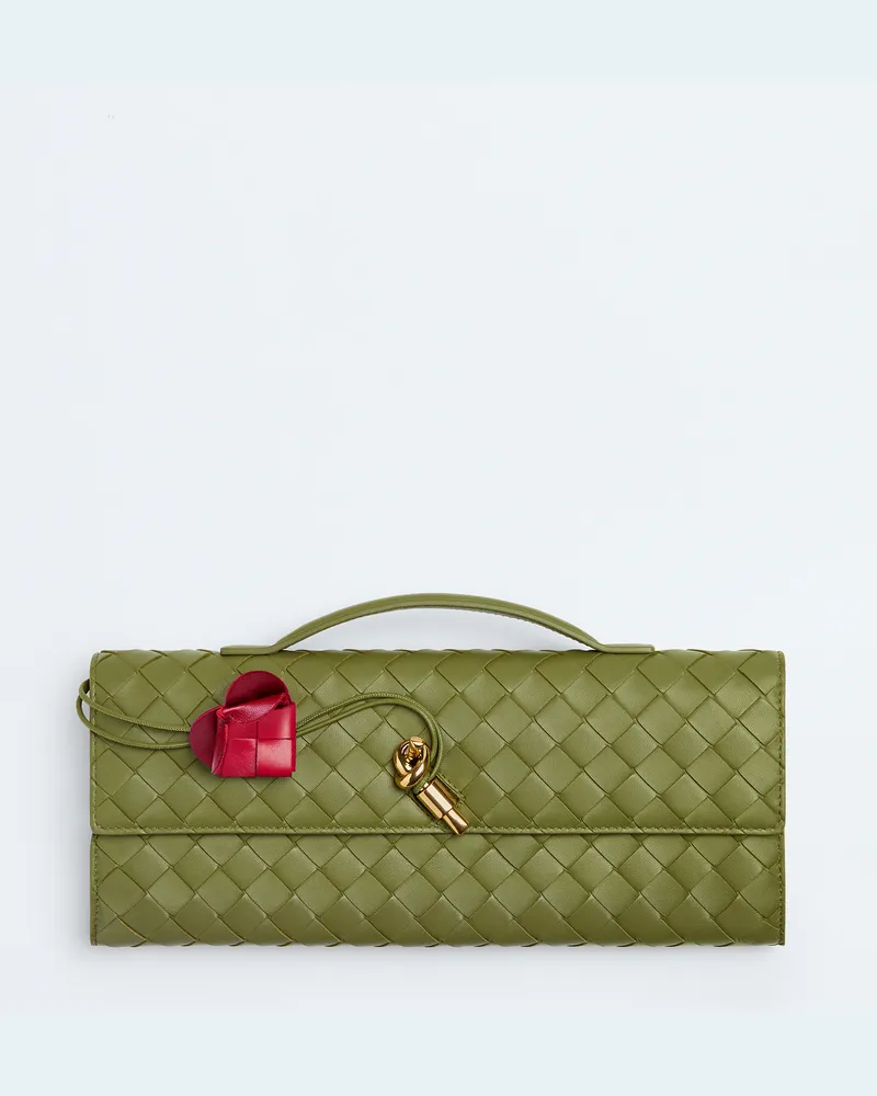Bottega Veneta Andiamo Clutch - Grün - Damen - 100% Lammleder Grün